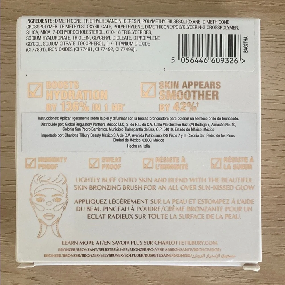 Charlotte Tilbury Sun-Kissed Glow Cream Bronzer Shade Fair NWT